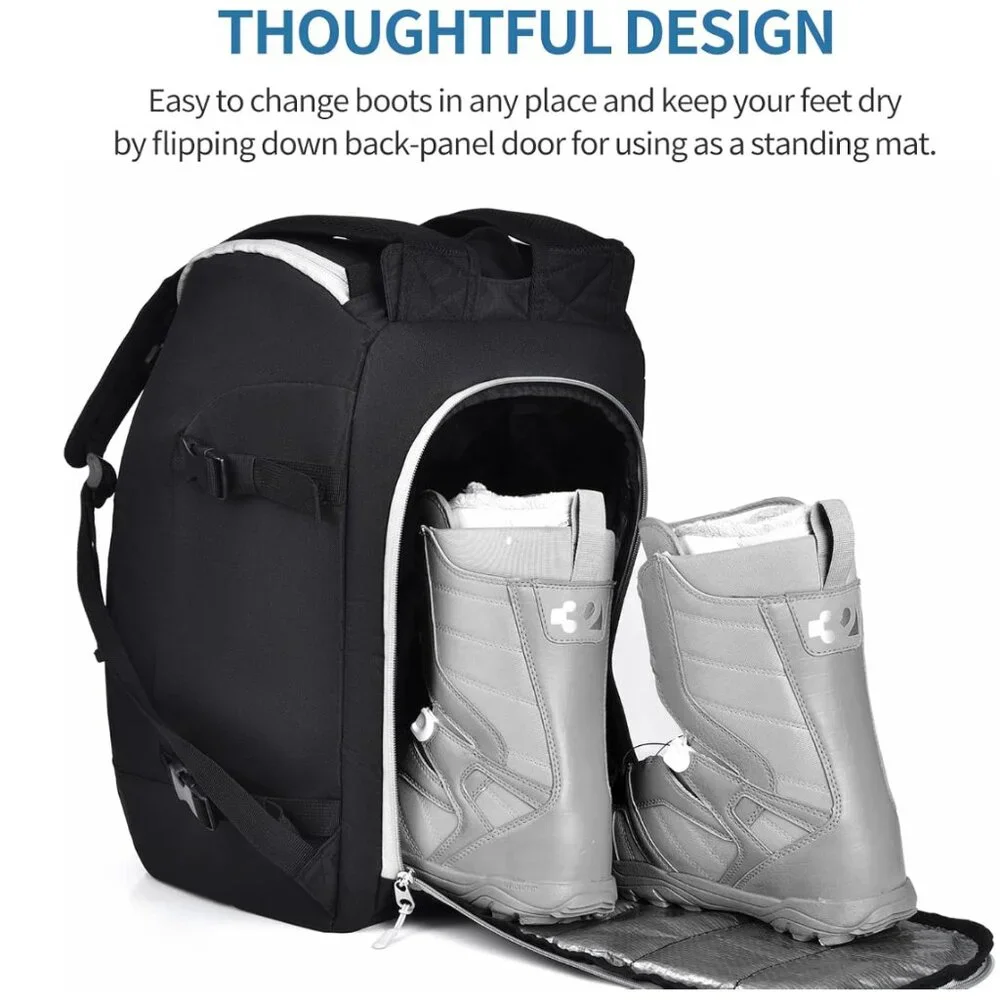 50L Ski Boot Backpack – Waterproof Snowboard & Ski Gear Travel Bag